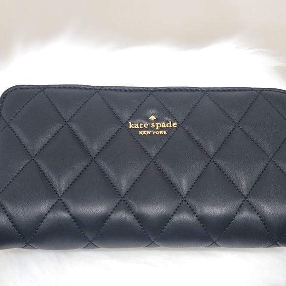 kate spade Handbags - Kate Spade Black Quilted Wallet/ Billfold
